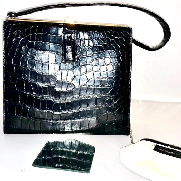 I. Magnin, Rendl Handbags - Vintage ALLIGATOR I. Magnin Rendl Original Purse Pristine Handbag